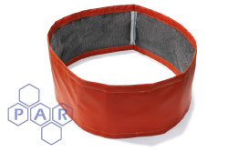 High Temp Sili Glass Cloth Connector (With St/St Mesh, Graphite Glass Cloth, Superwool and PTFE Layers)